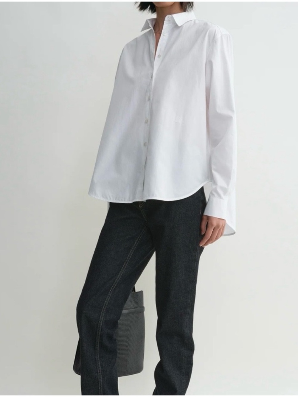 Toteme signature white cotton Button-Up Shirt